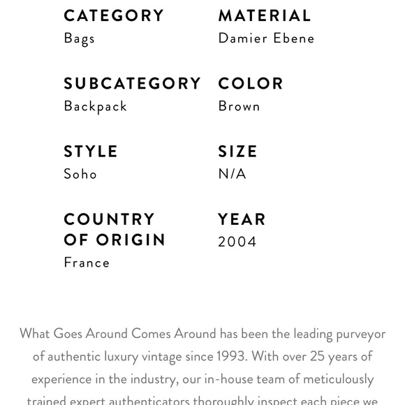 ⭐️Authentic Louis Vuitton Soho backpack. - Picture 14 of 16